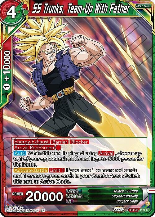 SS Trunks, Team-Up With Father Card Front