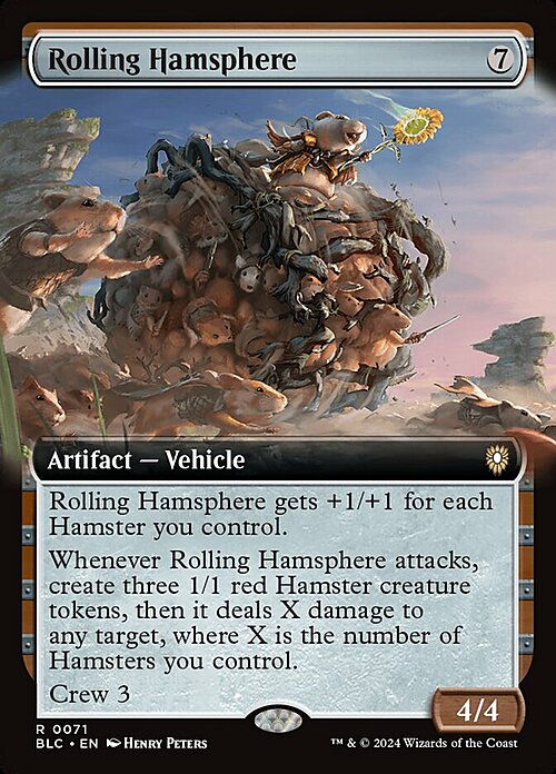 Rolling Hamsphere Card Front