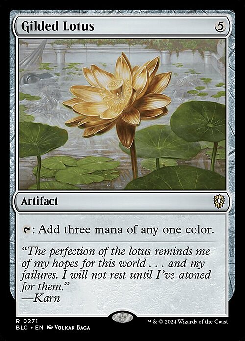 Gilded Lotus Card Front