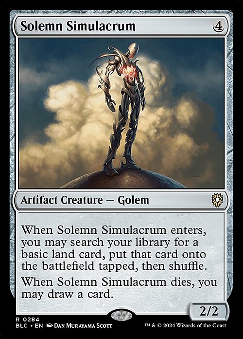 Solemn Simulacrum Card Front