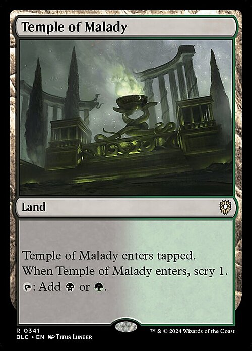 Temple of Malady Card Front