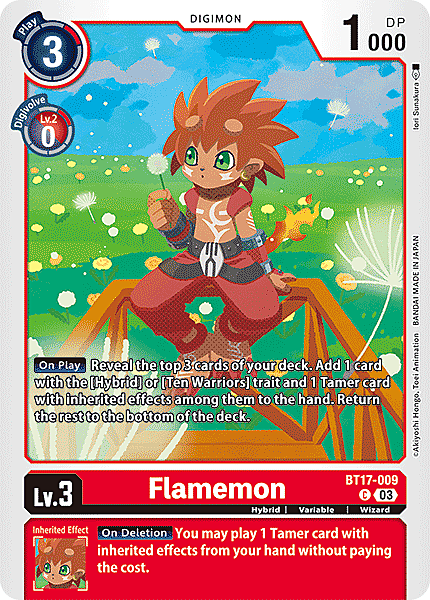 Flamemon Card Front