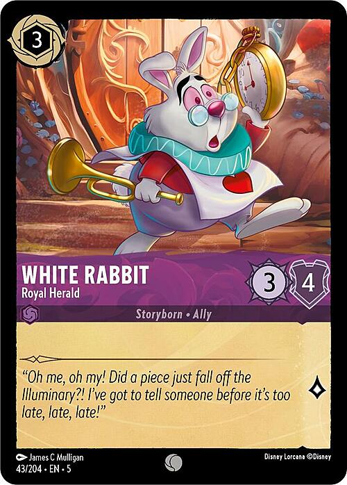 White Rabbit - Royal Herald Card Front