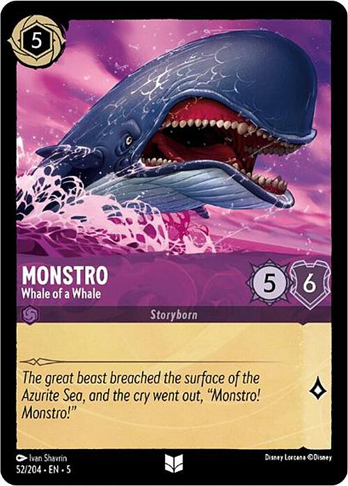 Monstro - Whale of a Whale Card Front