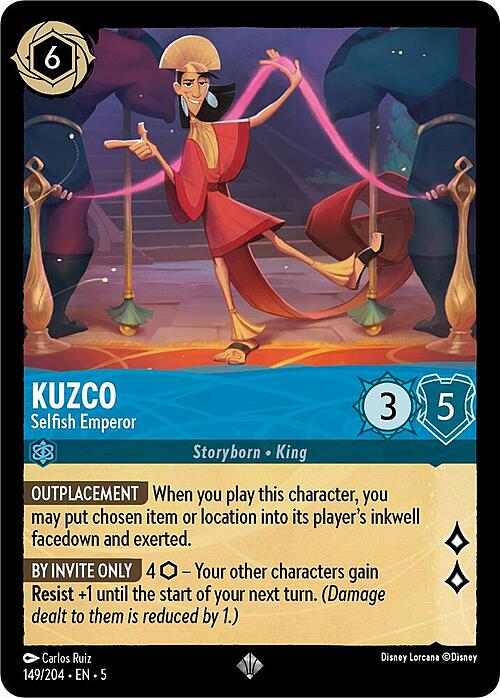 Kuzco - Selfish Emperor Card Front