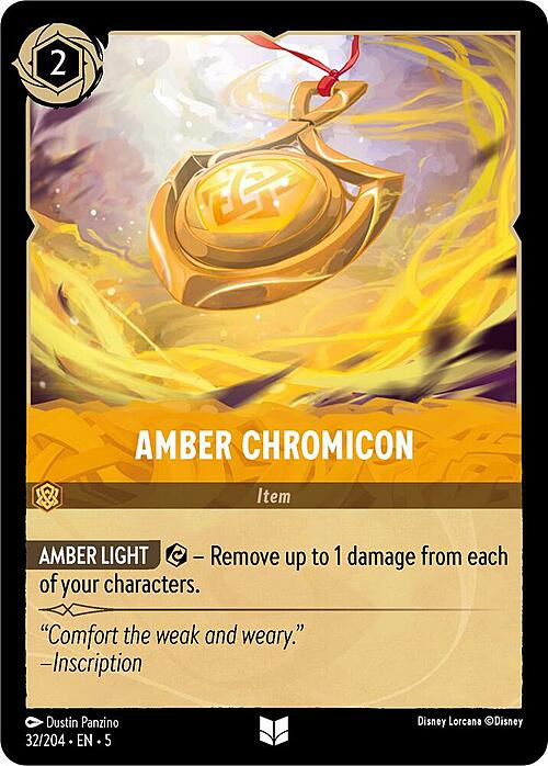 Amber Chromicon Card Front