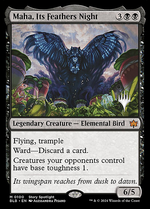 Maha, Its Feathers Night Card Front