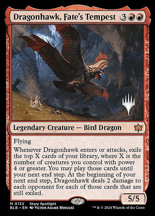 Dragonhawk, Fate's Tempest Card Front