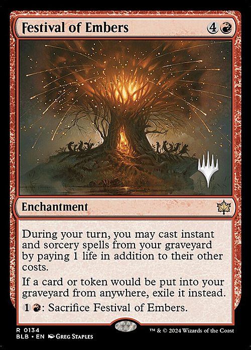 Festival of Embers Card Front