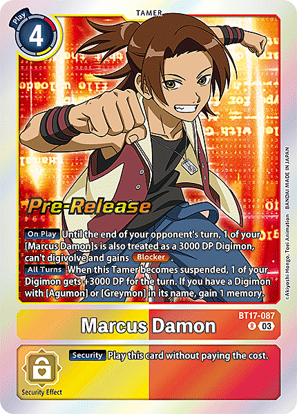 Marcus Damon Card Front