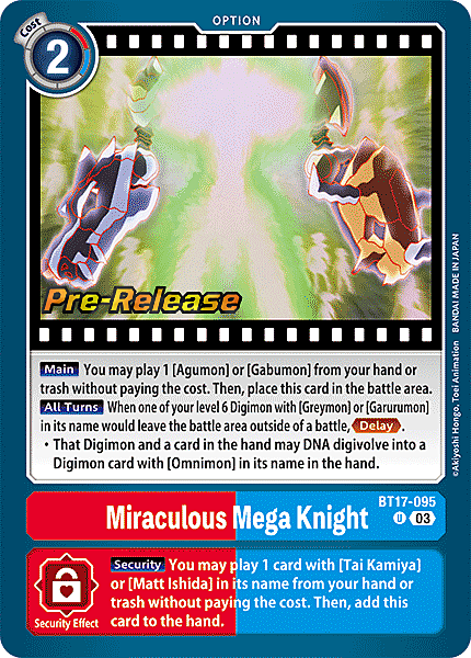 Miraculous Mega Knight Card Front