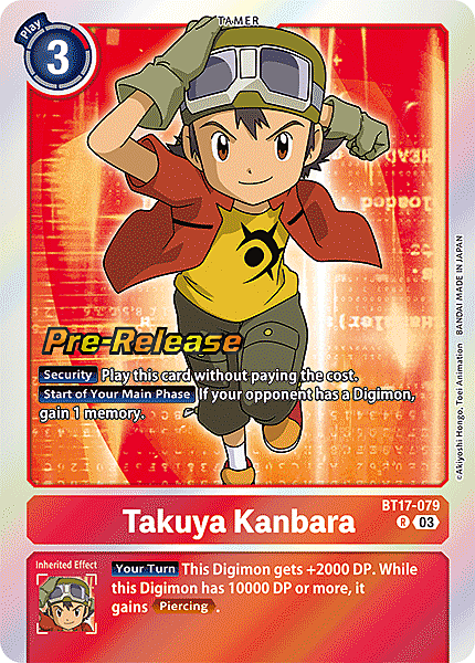 Takuya Kanbara Card Front