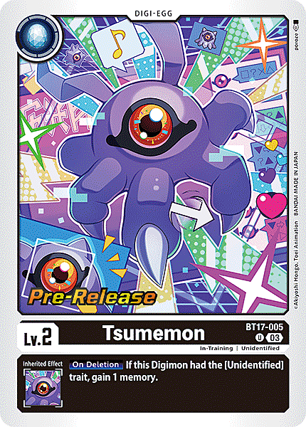 Tsumemon Card Front