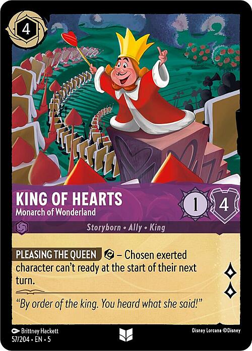 King of Hearts - Monarch of Wonderland Card Front