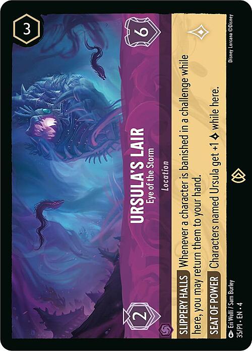 Ursula's Lair - Eye of the Storm Card Front