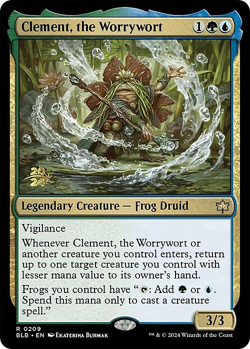 Clement, the Worrywort Card Front