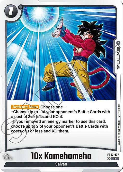 10x Kamehameha Card Front