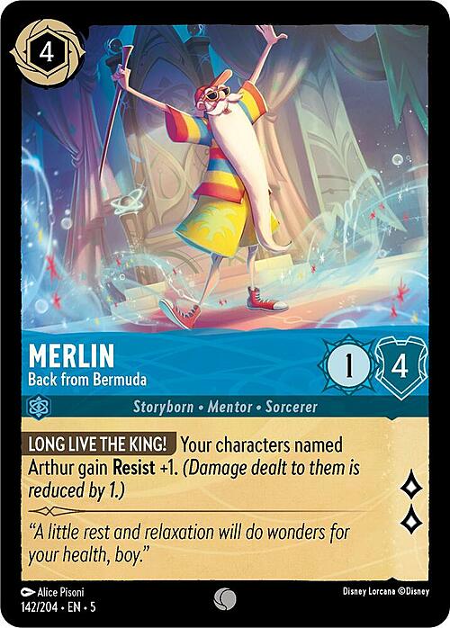 Merlin - Back from Bermuda Card Front