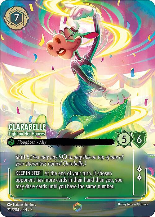 Clarabelle - Light on Her Hooves Card Front