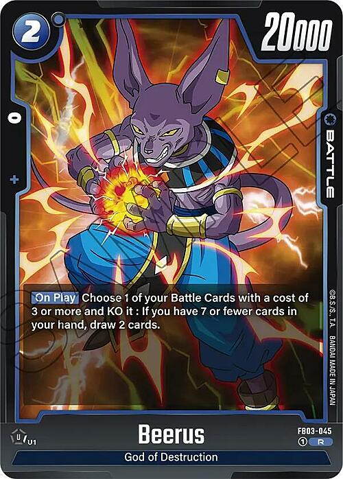 Beerus Card Front