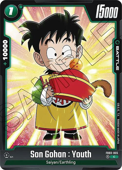 Son Gohan : Youth Card Front