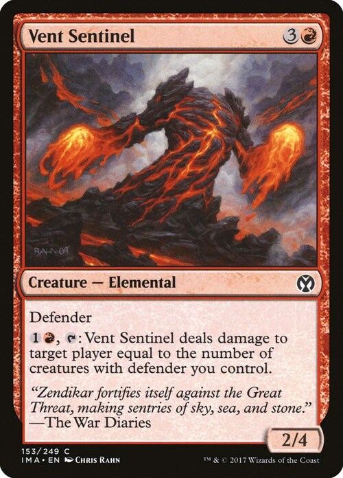 Vent Sentinel Card Front