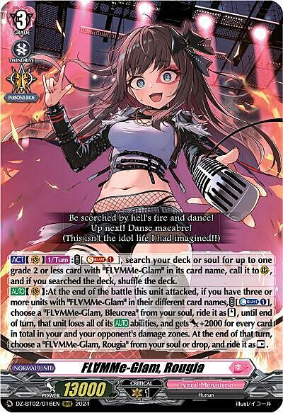 FLMMe-Glam, Rougia Card Front