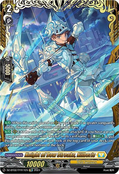 Knight of Bow Streaks, Nilberis Card Front