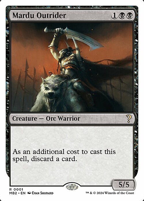 Mardu Outrider Card Front