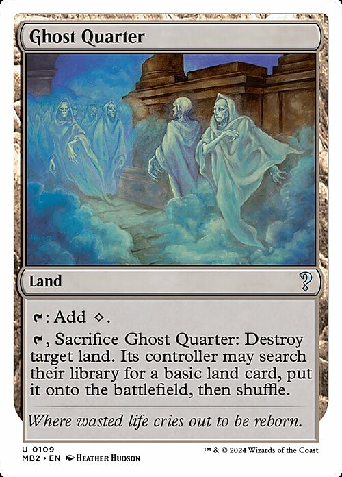 Ghost Quarter Card Front