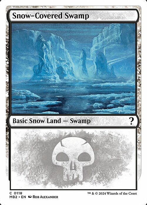 Snow-Covered Swamp Card Front