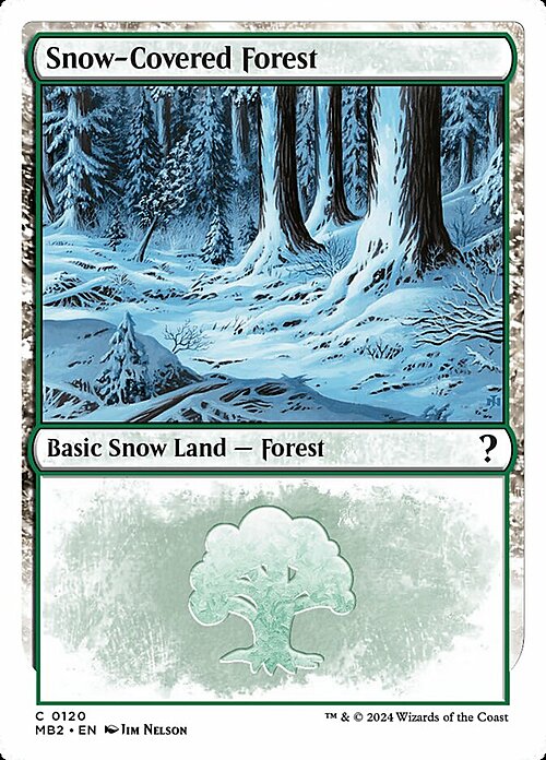 Snow-Covered Forest Card Front