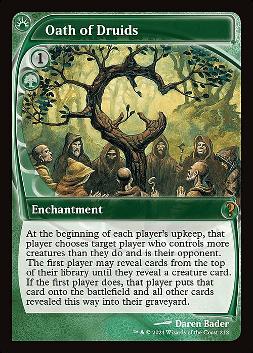 Oath of Druids Card Front