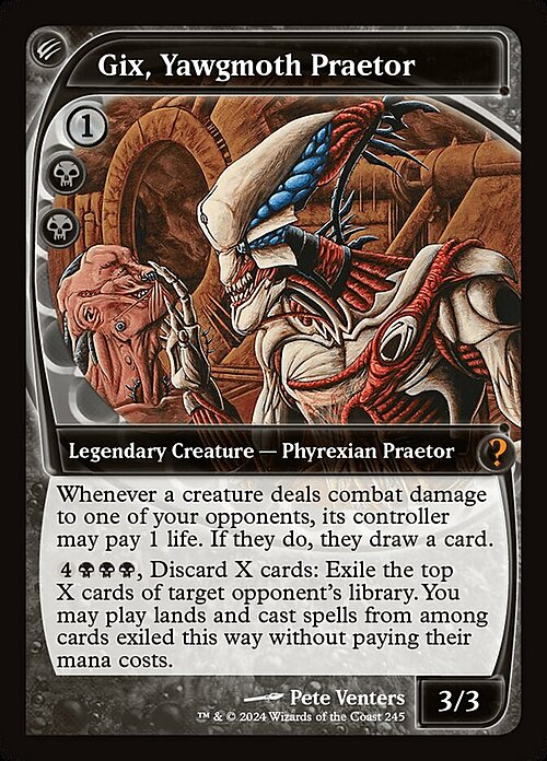 Gix, Yawgmoth Praetor Card Front