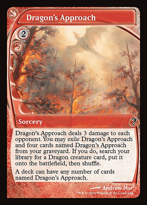 Dragon's Approach Card Front