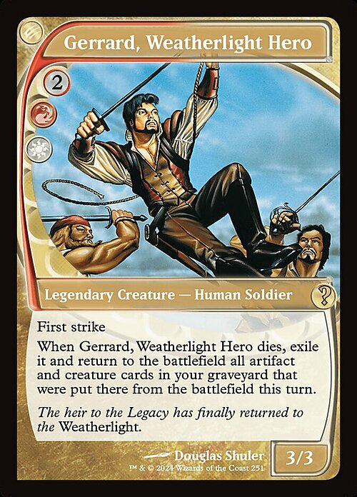 Gerrard, Weatherlight Hero Card Front