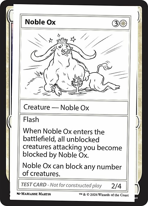 Noble Ox Card Front