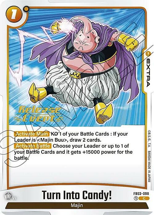 Turn Into Candy! Card Front