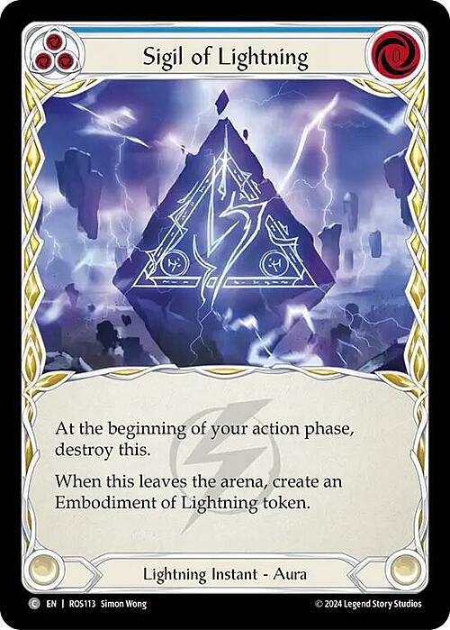 Sigil of Lightning Card Front