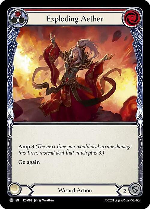 Exploding Aether - Red Card Front