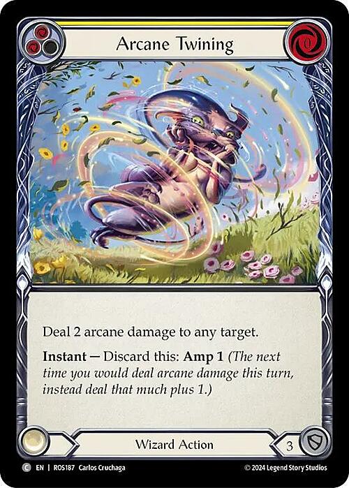 Arcane Twining - Yellow Card Front