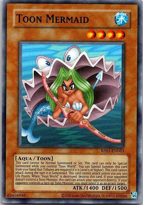 Toon Mermaid Card Front