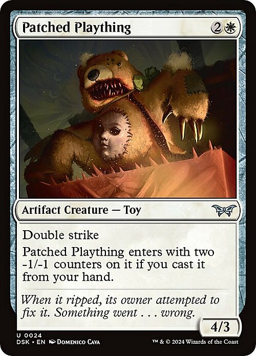 Patched Plaything Card Front