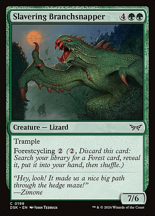 Slavering Branchsnapper Card Front