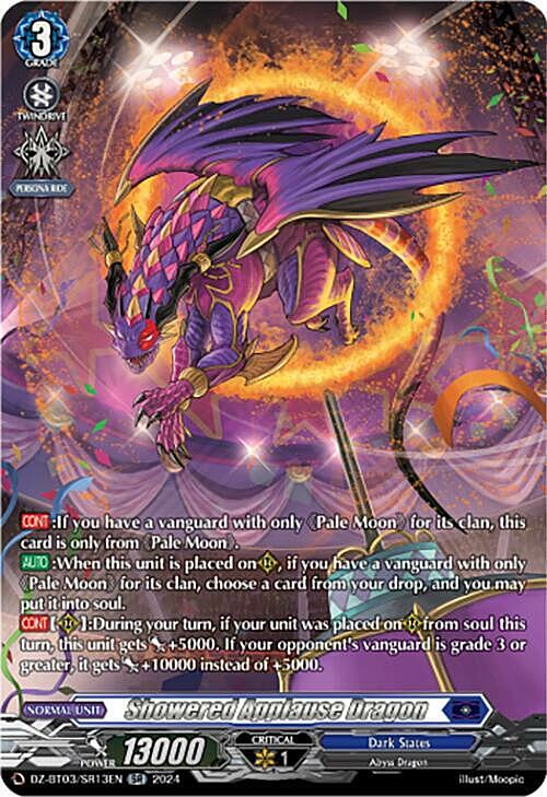 Showered Applause Dragon Card Front