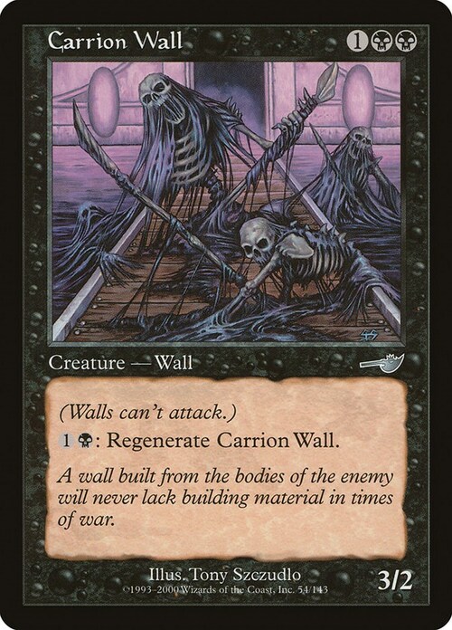 Carrion Wall Card Front