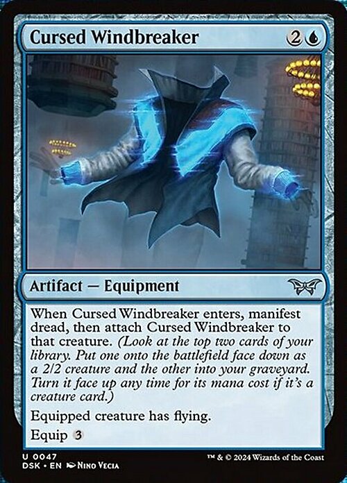 Cursed Windbreaker Card Front