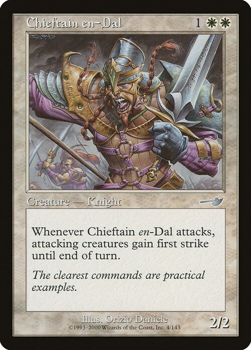 Chieftain en-Dal Card Front