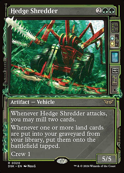 Hedge Shredder Card Front