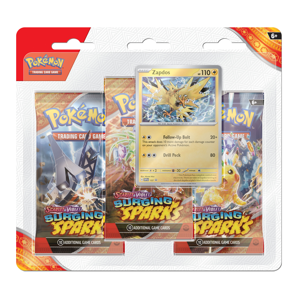 Surging Sparks: Zapdos 3-Pack Blister